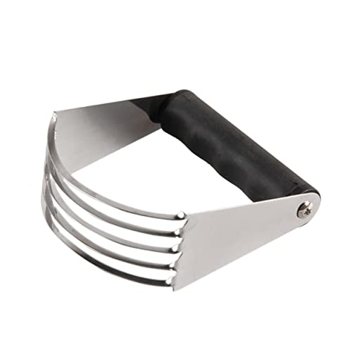 Zerodeko Pastry Cutter mit Gerader Schneide für Teig und Buttermischung Rostfrei Bruchfest Ergonomischer Griff für Kuchen Kekse Muffins Backen von Zerodeko