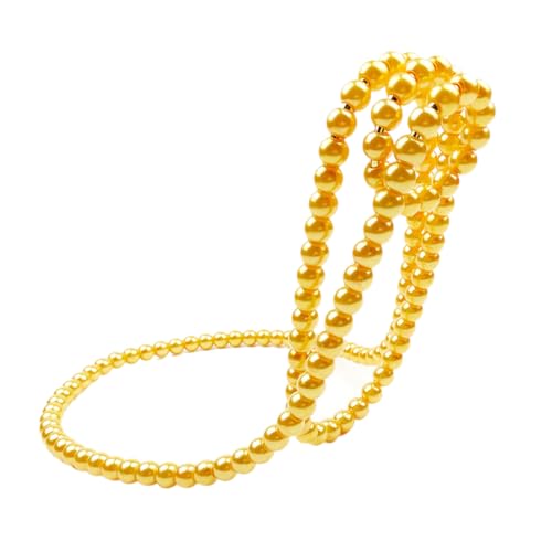 Zerodeko Pearl Necklace Weinregal Kreatives Hängewine Rack für Rotwein Goldene Desktop Dekoration Stilvolles Weinstand für Zuhause und Gastronomie von Zerodeko