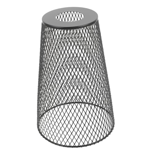 Zerodeko Pendelleuchte Lampenschirm Metallnetz Hohlraum Deckenleuchte Abdeckung für Schlafzimmer Restaurant Wohnzimmer Schwarz von Zerodeko