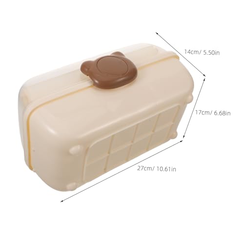 Zerodeko Plastik Aufbewahrungsbox mit Griff Multifunktionaler Organizer für Haarschmuck Haarbänder Schmuck und Bastelbedarf Transparenter Stapelbarer Werkzeug Reise-haarbandhalter von Zerodeko