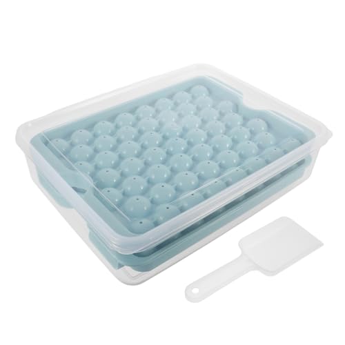 Zerodeko Pressed Ice Tray Fach mit Deckel und Portionierschaufel Wiederverwendbare Eiswürfelform aus Sicherem Material Leicht zu Entnehmende Eiskugeln für Getränke Saft und Whisky Lagiges Zerodeko Pressed Ice Tray Fach mit Deckel und Portionierschaufel Wiederverwendbare Eiswürfelform aus Sicherem Material Leicht zu Entnehmende Eiskugeln für Getränke Saft und Whisky Lagiges von Zerodeko