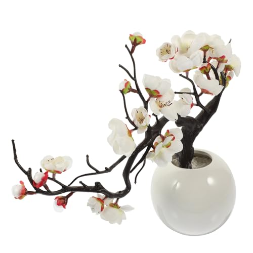 Zerodeko Dekorative Gefälschte Pflanze Bonsai Realistische Simulation Topf Für Wohnzimmer von Zerodeko