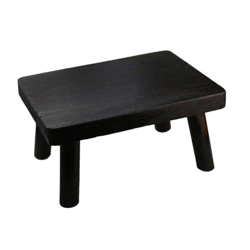 Zerodeko Rectangular Wood Stool Niedriger Teetisch Aus Massivem Holz Für Fensterbänke Kompakte Sitzgelegenheit Und Praktische Ablage Im Schlafzimmer Oder Wohnbereich von Zerodeko