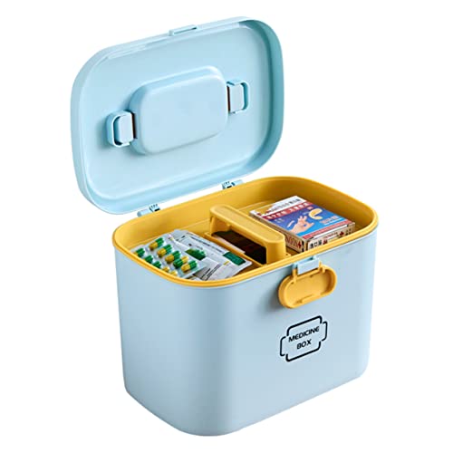 Zerodeko Reise-Container-Box Medizin-Organizer-Box Medizin-Verschluss-Box Erste-Hilfe-Behälter Pillen-Behälter-Kasten Medizin-Aufbewahrungsbox-Kit Container-Box Erste-Hilfe-Kit Baby von Zerodeko