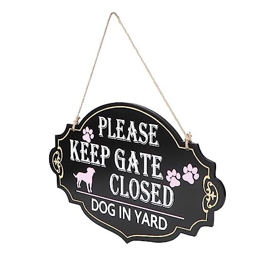 Zerodeko Retro Holz Türschild Hund Haustür Deko Haustier Warnschild Vintage Stil Hängendes Holzschild für Außenbereich Haustür Haustierbesitzer Zerodeko Retro Holz Türschild Hund Haustür Deko Haustier Warnschild Vintage Stil Hängendes Holzschild für Außenbereich Haustür Haustierbesitzer von Zerodeko