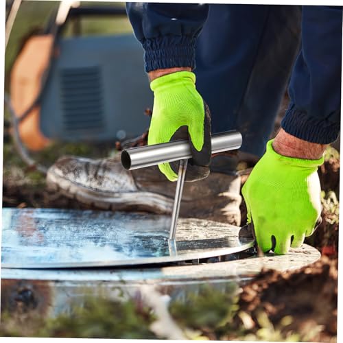 Zerodeko Robuster Edelstahl Schachtdeckelheber Langlebiges Hebewerkzeug für Kanaldeckel Wasserbrunnen Abdeckung Türrahmen Hebehaken mit Verstärktem Hebel für Einfache Handhabung Zerodeko Robuster Edelstahl Schachtdeckelheber Langlebiges Hebewerkzeug für Kanaldeckel Wasserbrunnen Abdeckung Türrahmen Hebehaken mit Verstärktem Hebel für Einfache Handhabung von Zerodeko