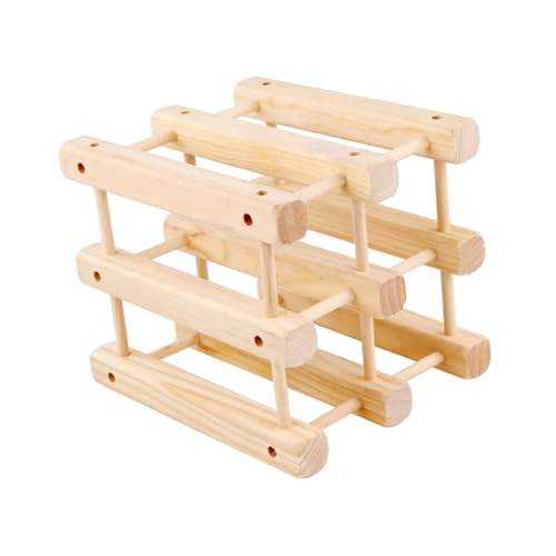 Zerodeko Robustes Holz Weinregal Flaschen Horizontaler Flaschenhalter Europäischer Stil Platzsparend für Küchenarbeitsplatte und Weinliebhaber Geschenk von Zerodeko