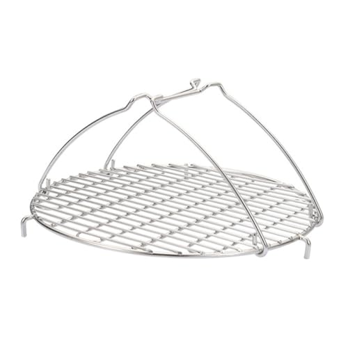 Zerodeko Runder Dampfgarer Rack für Heißluftfritteuse Mehrzweck Steamer mit Griffen für Gleichmäßiges von Fisch Gemüse Brötchen und von Zerodeko