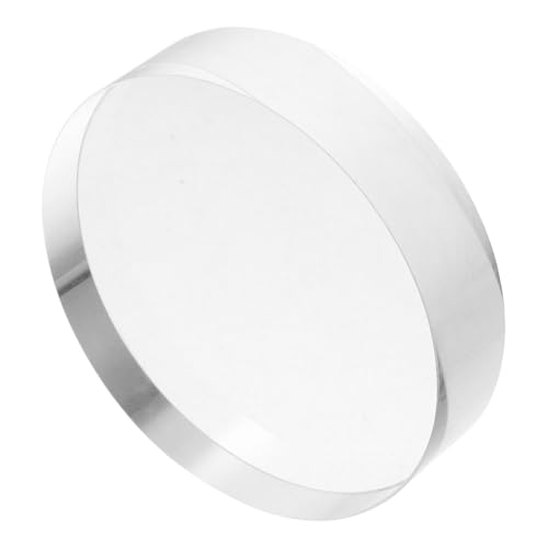 Zerodeko Runder Kristallglas Briefbeschwerer Transparent Dekoratives Papiergewicht Für Büro Schreibtisch Kalligraphie Zubehör Vielseitig Glänzend von Zerodeko