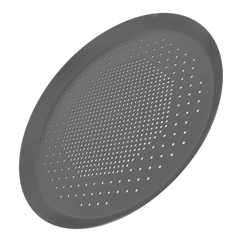 Zerodeko Runder Pizza Backblech aus Aluminiumlegierung mit Perforierter Oberfläche für Gleichmäßiges Backen für Pizza und Kuchen Vielseitig Einsetzbar für Ofen und Grill von Zerodeko