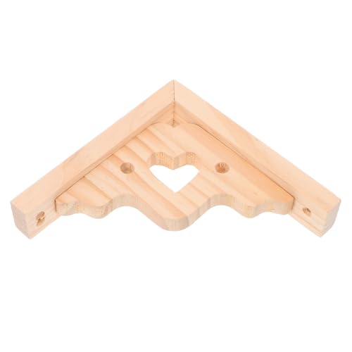 Zerodeko Rustikale Dreieckige Holz wandhalterung Stabiles Regalstützsystem Robustes Holzregal für Wohnzimmer und Schlafzimmer Schwere Vielseitig Einsetzbar für Schwebende und Eckregale von Zerodeko