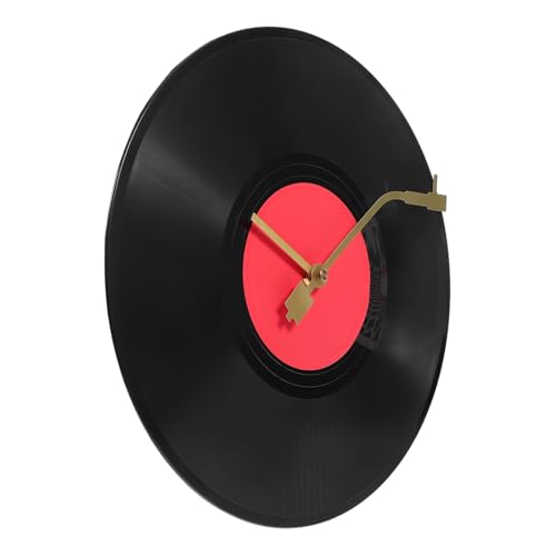 Zerodeko Vinyl Schallplattenuhr Im Vintage Stil Runde Wanduhr Zum Aufhängen Für Wohnzimmer Handwerklich Gefertigt Dekorative Wanduhr Für Zimmer Und Büro von Zerodeko