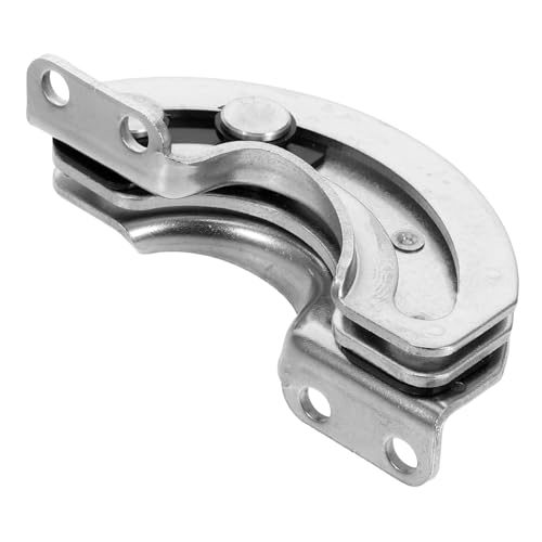Zerodeko Schiebehülse Verstellbar Unsichtbarer Einbau Scharnier Halbrund Türbeschlag Für Schränke Und Möbel Rechts Silber Robust Für Hohe Beanspruchung Büro Und Haushalt von Zerodeko