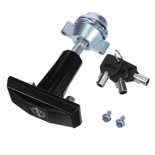 Zerodeko Schlosskern Automatenschlossbeschlag Automatenzubehör Automatenschlosszylinder Süßigkeitenautomatenschloss Süßigkeitenautomatenteil Ersatzverriegelung Haspenriegel Schwarz von Zerodeko