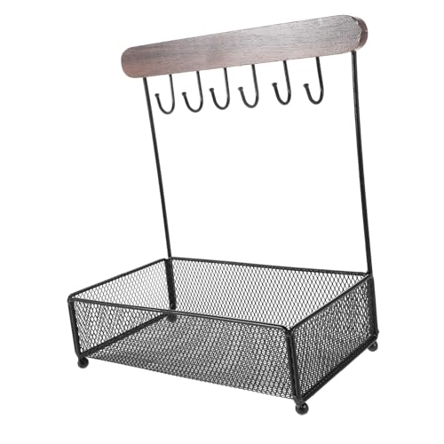 Zerodeko Schlüsselhalter mit Tabletop Ablage Stabiles Organizer Regal mit Haken für Schmuck und Schlüssel Kompakter Aufbewahrungsständer für Eingangsbereich und Schreibtisch Design Zerodeko Schlüsselhalter mit Tabletop Ablage Stabiles Organizer Regal mit Haken für Schmuck und Schlüssel Kompakter Aufbewahrungsständer für Eingangsbereich und Schreibtisch Design von Zerodeko