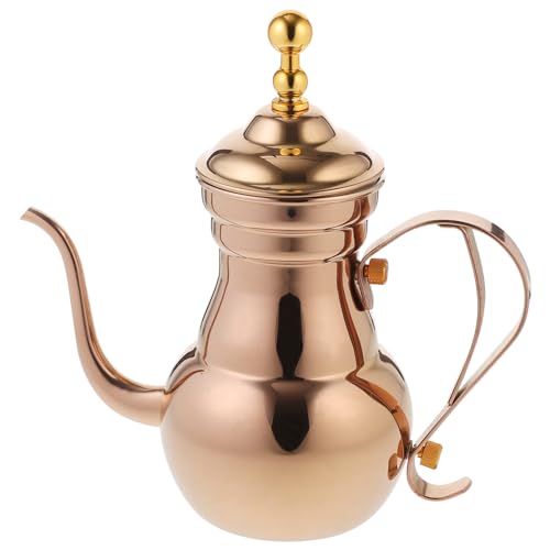 Zerodeko Edelstahl Mit Langem Schmalem Ausguss Anti-scald Griff Praktische Kaffeekanne Mit Sieb Für Zuhause Büro Und Gastronomie Rostfrei Und Langlebig von Zerodeko