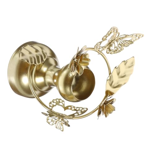 Zerodeko Schmetterling-Kerzenhalter für den einzug zur einweihung candygraber kerzenschale kerzenuntersetzer Haushalt kerzenhalter Basis für Partykerzen Eisen Golden von Zerodeko