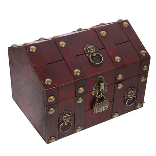 Zerodeko Schmuck-organizer Aus Holz Vintage-aufbewahrungsbox Mit Schloss Perfekt Für Ohrringe Halsketten Zerodeko Schmuck-organizer Aus Holz Vintage-aufbewahrungsbox Mit Schloss Perfekt Für Ohrringe Halsketten von Zerodeko