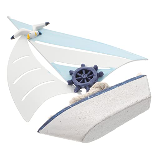 Zerodeko Nautisches Segelboot- Im Mediterranen Stil Miniatur-segelornament Aus Holz Für Zuhause Büro Schlafzimmer Zerodeko Nautisches Segelboot- Im Mediterranen Stil Miniatur-segelornament Aus Holz Für Zuhause Büro Schlafzimmer von Zerodeko