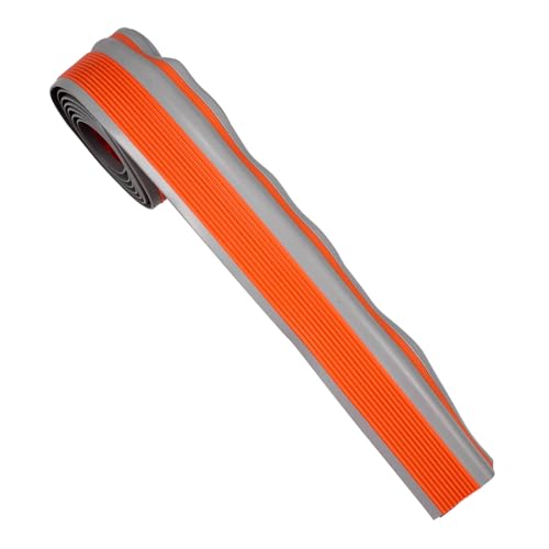Zerodeko Selbstklebendes Rutsch Treppenband aus Langlebigem PVC Stufenmatte in Orange für Sichere Außen und Innenbereiche rutschfeste Treppenabdeckung für Betonstufen von Zerodeko