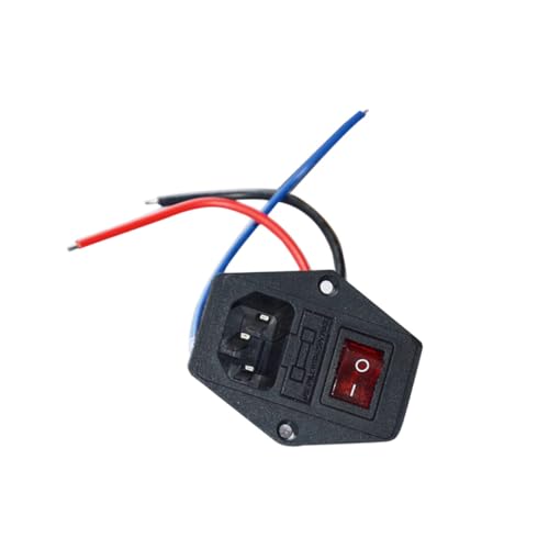 Zerodeko Sicherung Rot USB Stecker Leistung Steckdose mit abgesichertem Modul Power Outlet 3d drucker steckdose von Zerodeko