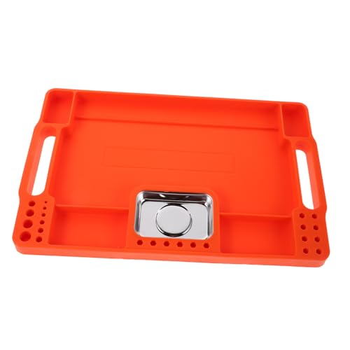 Zerodeko Silikon Werkstatt Werkzeugablage mit Edelstahl Hitzebeständig und Rutschfest Werkzeugsortierplatte mit Unterteilten Fächern für Kfz-mechaniker und DIY Reparaturen Robustes Zerodeko Silikon Werkstatt Werkzeugablage mit Edelstahl Hitzebeständig und Rutschfest Werkzeugsortierplatte mit Unterteilten Fächern für Kfz-mechaniker und DIY Reparaturen Robustes von Zerodeko