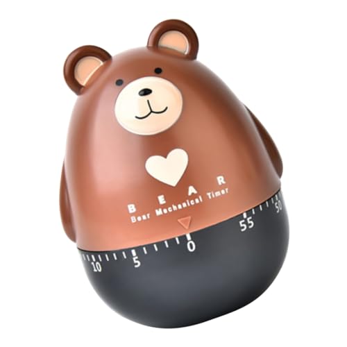 Zerodeko Mechanischer Timer Mit Bären-Cartoon-Motiv Zeitmesswerkzeug Timergerät Für Küche Ohne Batterie Einfach Zu Bedienen Reinigen Praktisches Kochen-Helfer Zerodeko Mechanischer Timer Mit Bären-Cartoon-Motiv Zeitmesswerkzeug Timergerät Für Küche Ohne Batterie Einfach Zu Bedienen Reinigen Praktisches Kochen-Helfer von Zerodeko