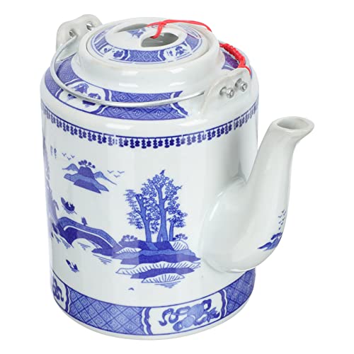 Zerodeko Teekannenwärmer Kungfu-Teekanne Keramik- Teekanne Retro- Teekessel: Blau- Wei?es Porzellan Teekann Teekanne Mit Henkel Japanisch von Zerodeko