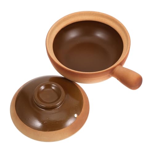 Zerodeko Koreanisches Kochen Im Tontopf – Kleiner Suppentopf Zum Schmoren Braten Ton-auflauftopf Mit Deckel Traditioneller Tontopf Für Bankette Im Freien von Zerodeko