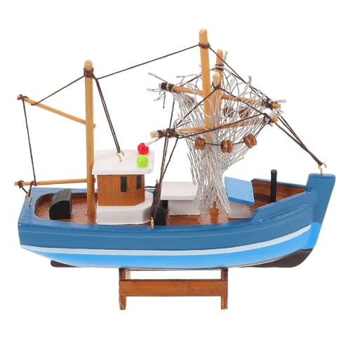 Zerodeko Tischmodell aus Holz für Segelboote – Figur eines nautischen Schiffs mit Küstenstrandmotiv – Segelboot-Ornament für den Schreibtisch – kleines Fischerboot aus Holz Zerodeko Tischmodell aus Holz für Segelboote – Figur eines nautischen Schiffs mit Küstenstrandmotiv – Segelboot-Ornament für den Schreibtisch – kleines Fischerboot aus Holz von Zerodeko