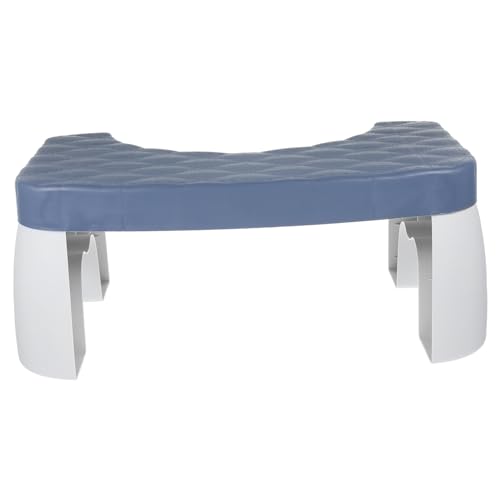 Zerodeko Toilettenhocker kleine Stühle Nachttisch Stiefstuhl Fußschemel Sprungschupper Tritthocker Stool toillettenstuhl badezimmerhocker Toilettenstuhl Hocker für Toilette Plastik Blue von Zerodeko