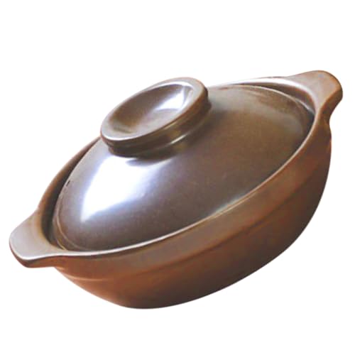 Zerodeko Traditioneller Großer Keramischer Schmortopf mit Doppeltem Ohr Hitzebeständig für Reis Suppe Vielseitiger Küchen Schmortopf für Familienessen und Alltag Zerodeko Traditioneller Großer Keramischer Schmortopf mit Doppeltem Ohr Hitzebeständig für Reis Suppe Vielseitiger Küchen Schmortopf für Familienessen und Alltag von Zerodeko