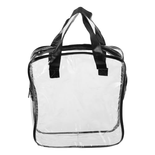 Zerodeko Transparente Leichte PVC Aufbewahrungstasche mit Griffen Tragbare Sortierbox für Vielseitiger Organizer für Einfach zu Transportieren von Zerodeko