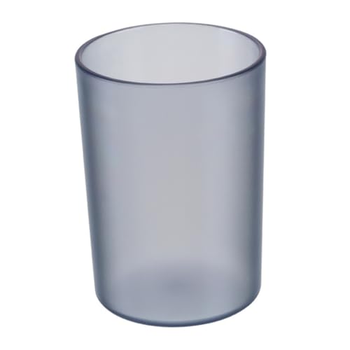 Zerodeko Transparenter Trinkbecher aus Bruchsicherer Zahnputzbecher für Bad und Schule Langlebiger Mundspülbecher für Erwachsene und Eleganter Grauer Waschbecher mit Glatter Oberfläche von Zerodeko