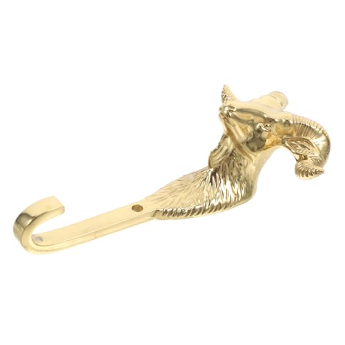 Zerodeko Vintage Brass Sheep Head Wall Hook Kreativer Tierkopf Haken für Jacken Hüte und Schlüssel Rustikale Wanddekoration für Wohnzimmer Bad Küche und Eingangsbereich Zerodeko Vintage Brass Sheep Head Wall Hook Kreativer Tierkopf Haken für Jacken Hüte und Schlüssel Rustikale Wanddekoration für Wohnzimmer Bad Küche und Eingangsbereich von Zerodeko