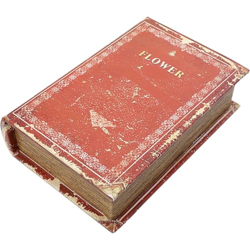 Zerodeko Vintage Buchform Aufbewahrungsbox Retro Dekorative Holzbox Für Briefe Und Kleine Gegenstände Antike Buchattrappe Für Stilvolle Inneneinrichtung von Zerodeko