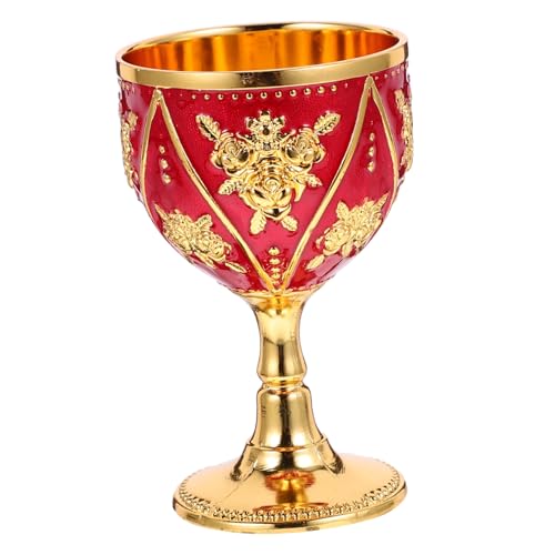 Zerodeko Vintage Metall Schnapsglas Retro Geprägter Kleiner Trinkbecher für Spirituosen Robust und Langlebig Klassisches Design für Hausbar und Geschenk von Zerodeko