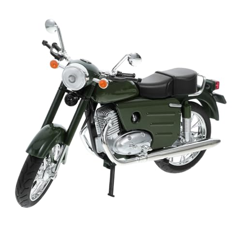Zerodeko Modell Motorrad Im Retro Stil Der Klassisches Motorrad Modell Mit Beleuchtungsfunktion Ornament Für Heimdekoration Grün von Zerodeko