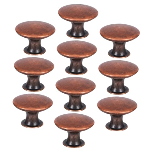 Zerodeko Vintage Möbelgriffe Rund Einlochig Leicht Hohl Robust Farben Schrankkommodengriffe für Schubladen und Küchenschränke Einfache Montage Vielseitig von Zerodeko
