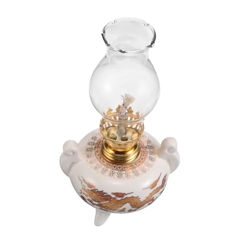 Zerodeko Öllaterne Für Innen Und Außenbereich Vintage-tischlampe Aus Glas Und Petroleumlampe Mit Winddichter Funktion Klassisches Dekor Für Zuhause von Zerodeko