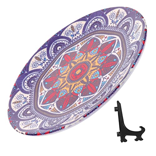 Zerodeko Vielseitiger Salatteller Wohndekor Teller 15 2 cm Keramik Lebensmittelhalter Mandala-Kunst von Zerodeko