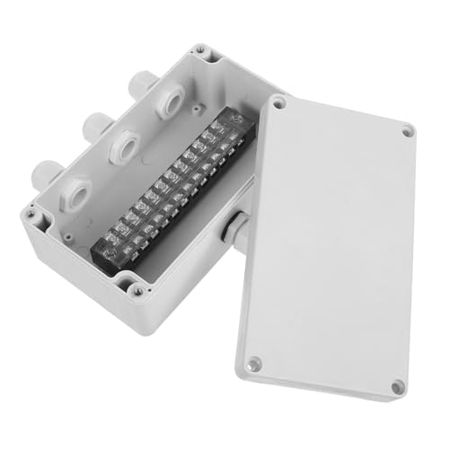 Zerodeko Wasserdichte Außen Anschlussdose Kunststoffgehäuse Verteilerbox für Verdeckte Installation Stabiler Anschluss Geeignet für Überirdische und Unterirdische Stromversorgung von Zerodeko