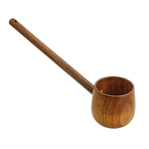 Zerodeko Wasserkelle Aus Holz Mit Langem Griff Für Teezubereitung Und Gartenbewässerung Langlebige Und Praktische Küchenkelle Für Kantinen Und Outdoor Anwendungen von Zerodeko