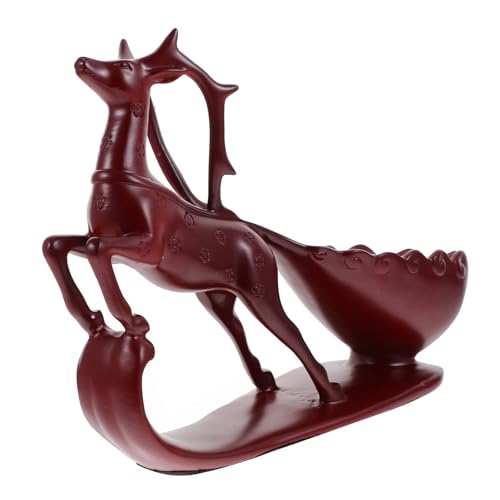 Zerodeko Weindisplayhalter Home Decor wohnungseinrichtung Wine Lovers flaschenständer wohnungsdeko dekoringe wohnraumdeko Weinhalter kreatives Weinregal Hirsch Weinregal Light Brown von Zerodeko