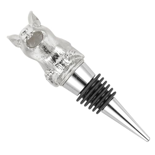 Zerodeko Weinflaschenverschluss aus Zinklegierung Luftdichter Dekorativer Silberner Hasenkopf Haltbarer Weinverschluss für Frische Rotweine für Partys und Geschenke Zerodeko Weinflaschenverschluss aus Zinklegierung Luftdichter Dekorativer Silberner Hasenkopf Haltbarer Weinverschluss für Frische Rotweine für Partys und Geschenke von Zerodeko