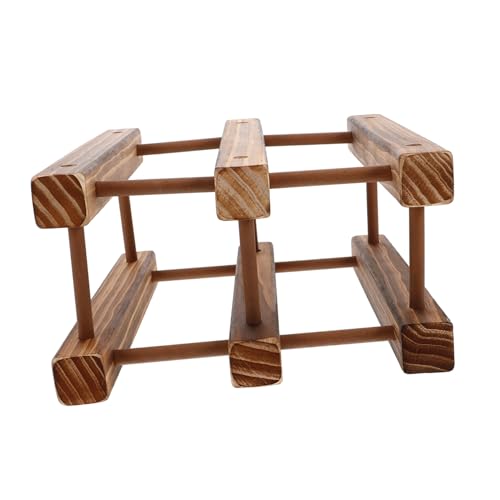 Zerodeko Weinregal für Flaschen Stilvolles Weingestell aus Massivem für Wohnzimmer und Esszimmer Einfacher Aufbau und Pflege Flaschen Design von Zerodeko