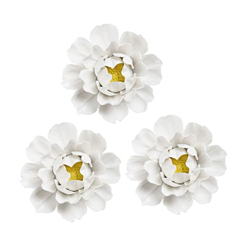 Zerodeko 3stücke Keramik Blumen Wandbehang Keramik Blumenornament Kunstvoll Und Langlebig Für Schlafzimmer Hintergrund Wand Dekor Zerodeko 3stücke Keramik Blumen Wandbehang Keramik Blumenornament Kunstvoll Und Langlebig Für Schlafzimmer Hintergrund Wand Dekor von Zerodeko
