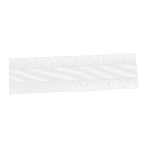 Zerodeko Weißer Spitzen Tischläufer Handgewebt Zarter Spitzen für Hochzeit Empfang Party und Esszimmer Tischdecke für Festliche Anlässe und Alltagsgebrauch von Zerodeko