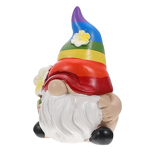 Zerodeko Zwergen Ornament Gartenfigur Gartenornamente Miniatur Plüsch Gartenzwerg Statue Zwerge Weihnachtsgarten Rasenfigur Zwerg Gartenzwerg Für Draußen Gay Aqua Fairy von Zerodeko