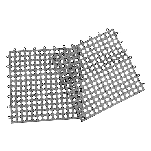 Zerodeko rutschfeste Badematte 2 Stück PVC Spleiß Bodenfliesen für Dusche Bad und Garten Drainage Bodenmatten Vielseitig Einsetzbar Modular und Langlebig von Zerodeko